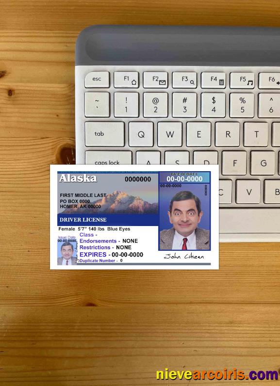 USA Alaska driving license version 2 (Front) photolook